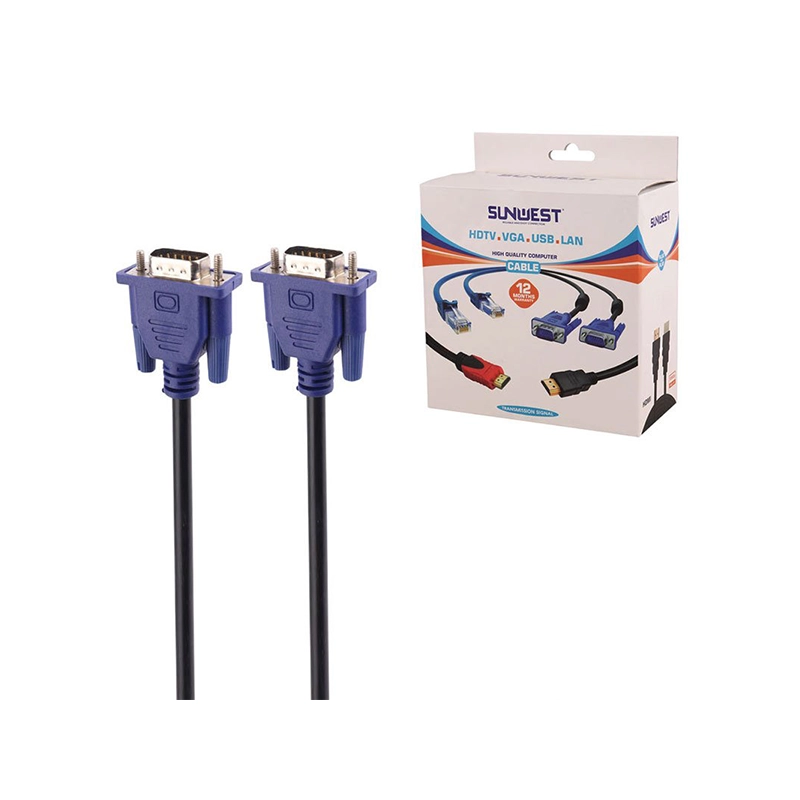 کابل VGA 3+6 سان وست Sunwest طول 20 متر