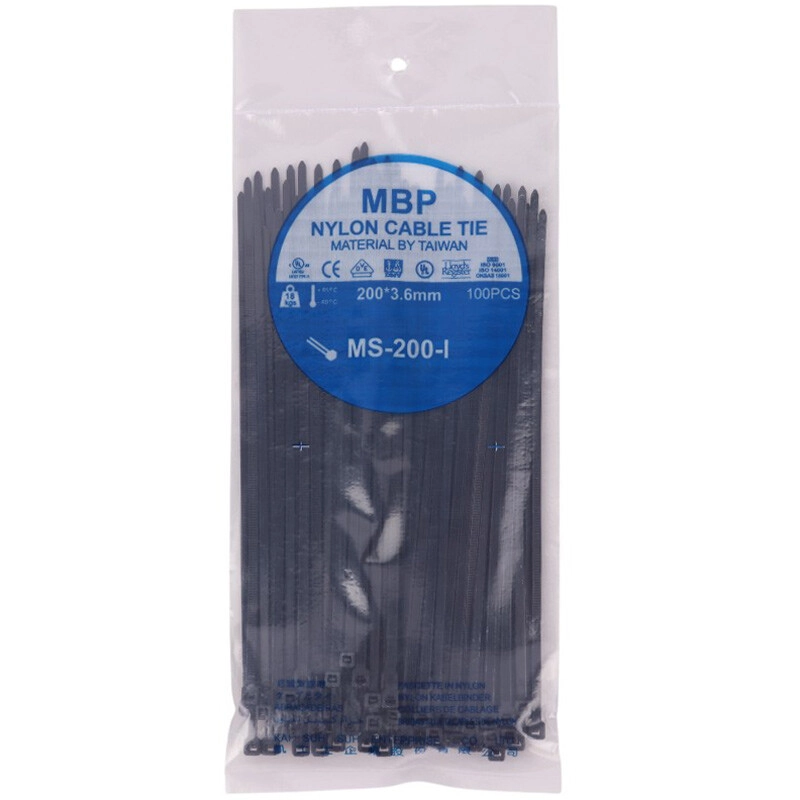 بست کمربندی MBP MS-200-3.6*200mm بسته 100 عددی