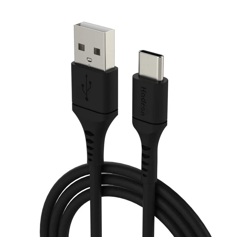 کابل USB به Type-C هادرون مدل HTC-A-C01 طول 1 متر رنگ مشکی