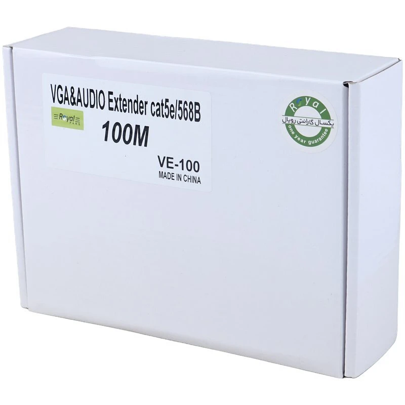 اکستندر VGA رویال Cat5E6-568B VE-100 طول 100 متر