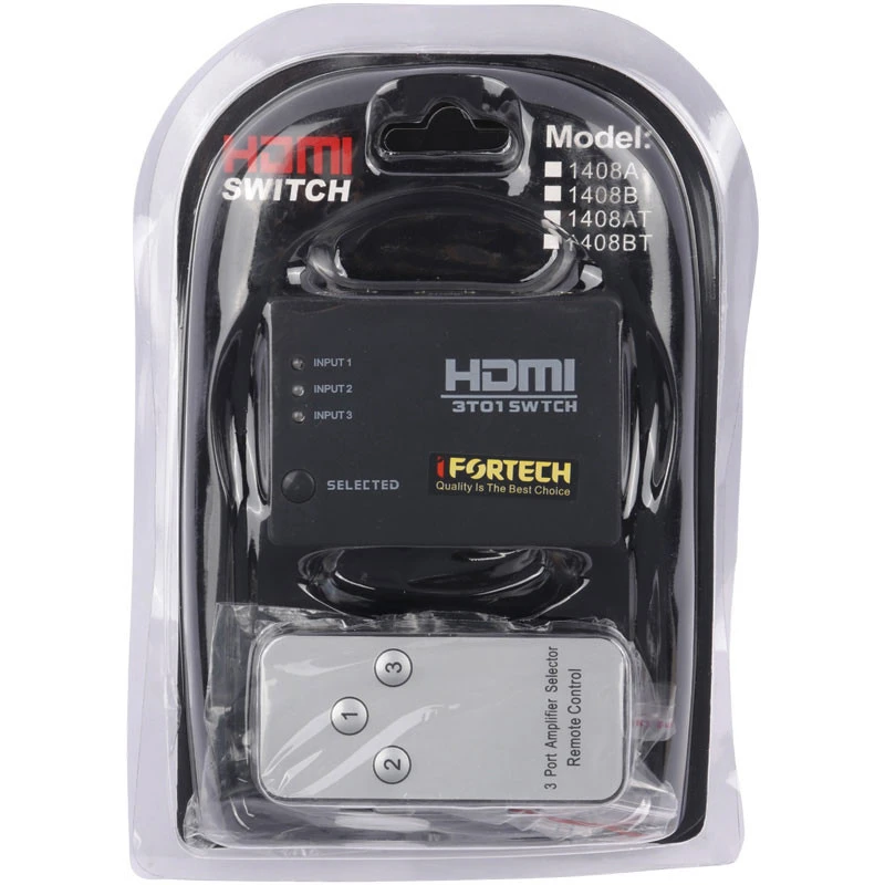 سوییچ 3 پورت HDMI آیفورتک 1408BT
